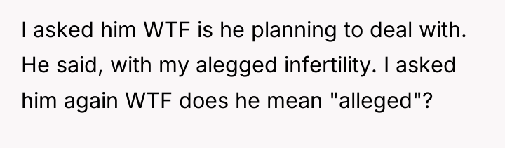 I asked him WTF is he planning to deal with....