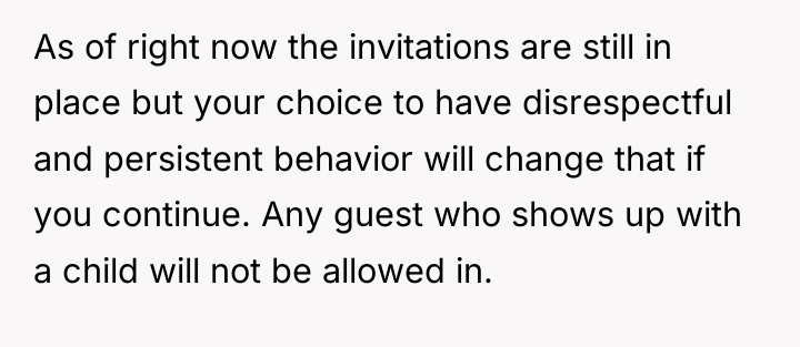 As of right now the invitations are still in place...