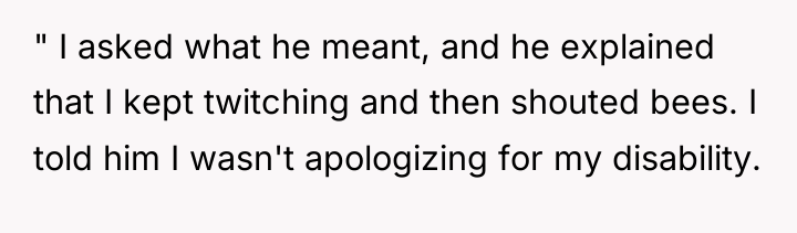 " I asked what he meant, and he explained that...