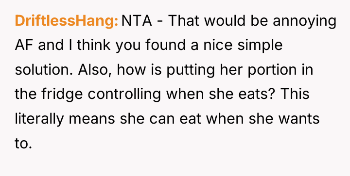 DriftlessHang NTA - That would be annoying AF and I...