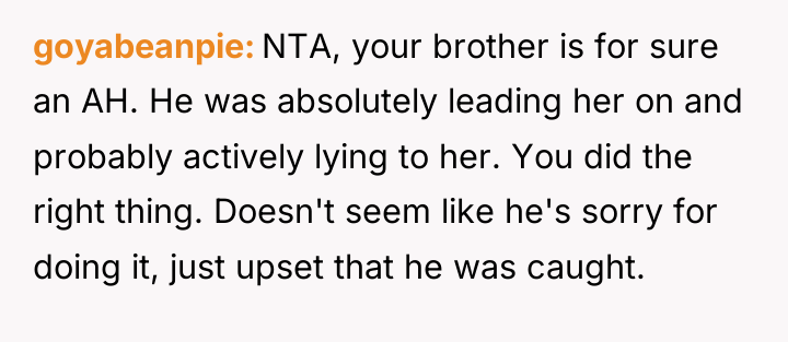 goyabeanpie NTA, your brother is for sure an AH. He...