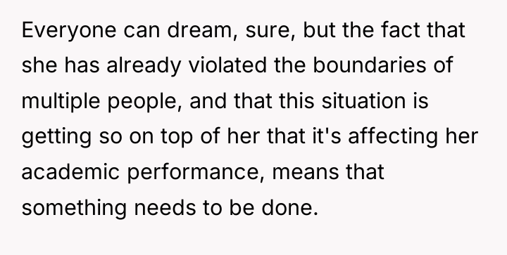 Everyone can dream, sure, but the fact that she has...