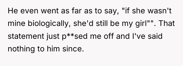 He even went as far as to say, "if she...