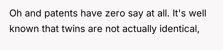 Oh and patents have zero say at all. It's well...