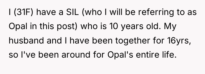 I (31F) have a SIL (who I will be referring...