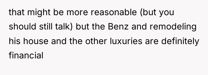 that might be more reasonable (but you should still talk)...