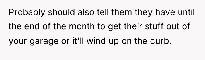 Probably should also tell them they have until the end...
