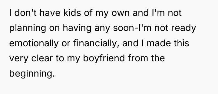 I don't have kids of my own and I'm not...