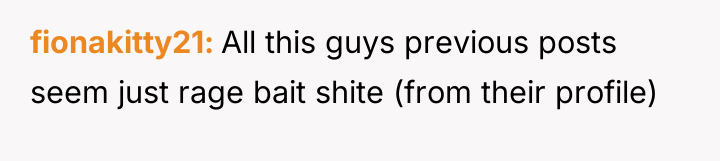 fionakitty21 All this guys previous posts seem just rage bait...