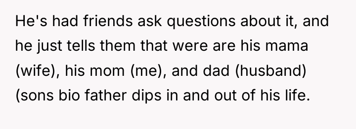 He's had friends ask questions about it, and he just...