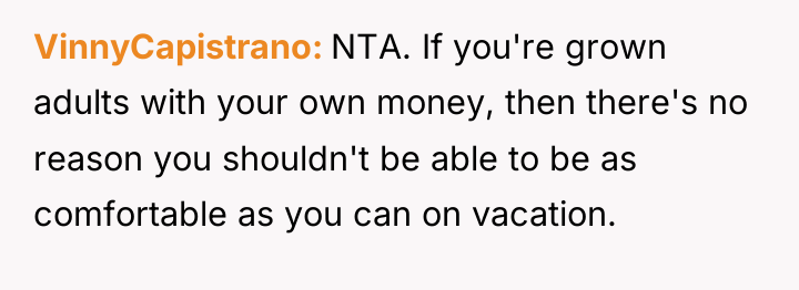 VinnyCapistrano NTA. If you're grown adults with your own money,...