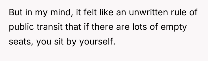 But in my mind, it felt like an unwritten rule...