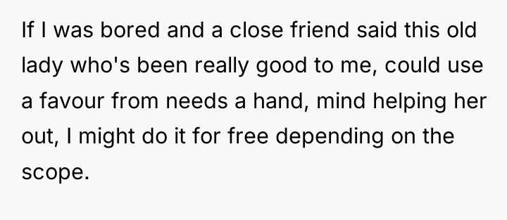 If I was bored and a close friend said this...