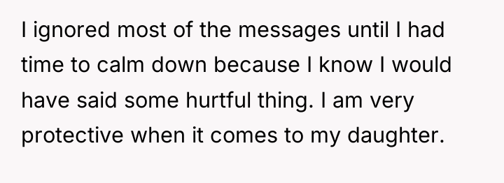 I ignored most of the messages until I had time...