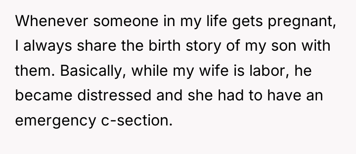 Whenever someone in my life gets pregnant, I always share...