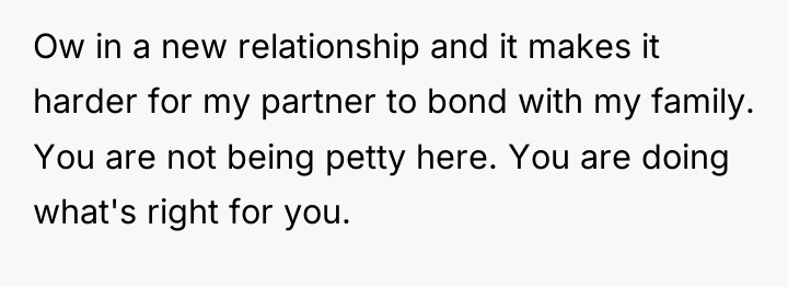 Ow in a new relationship and it makes it harder...