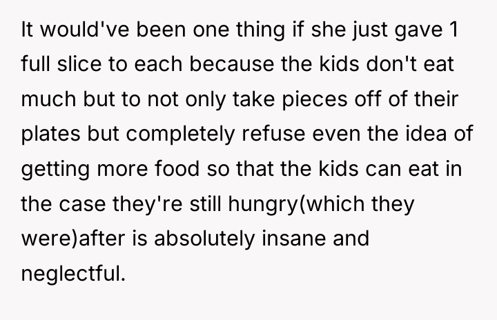 It would've been one thing if she just gave 1...