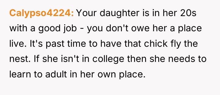 Calypso4224 Your daughter is in her 20s with a good...
