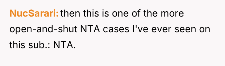 NucSarari then this is one of the more open-and-shut NTA...