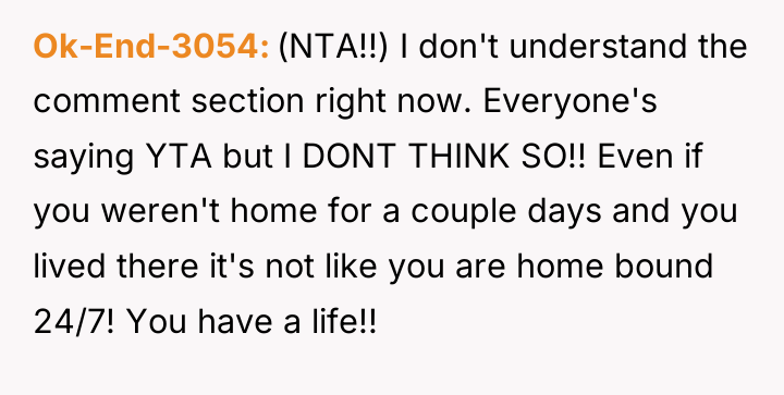 Ok-End-3054 (NTA!!) I don't understand the comment section right now....
