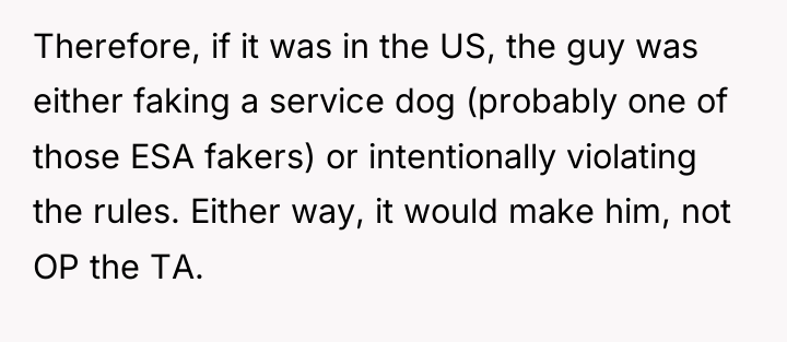 Therefore, if it was in the US, the guy was...