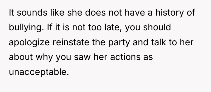 It sounds like she does not have a history of...
