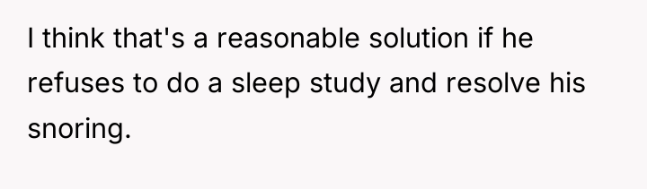 I think that's a reasonable solution if he refuses to...