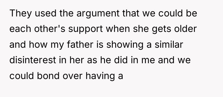 They used the argument that we could be each other's...