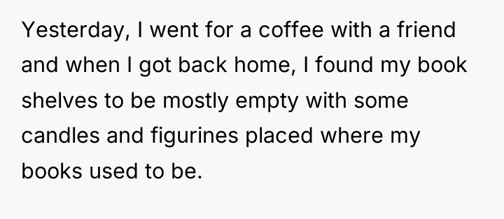 Yesterday, I went for a coffee with a friend and...