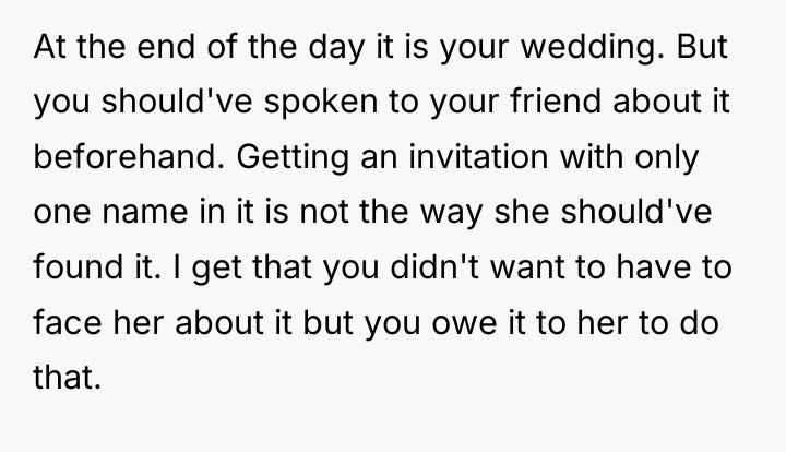 At the end of the day it is your wedding....