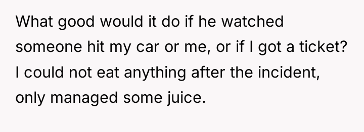 What good would it do if he watched someone hit...