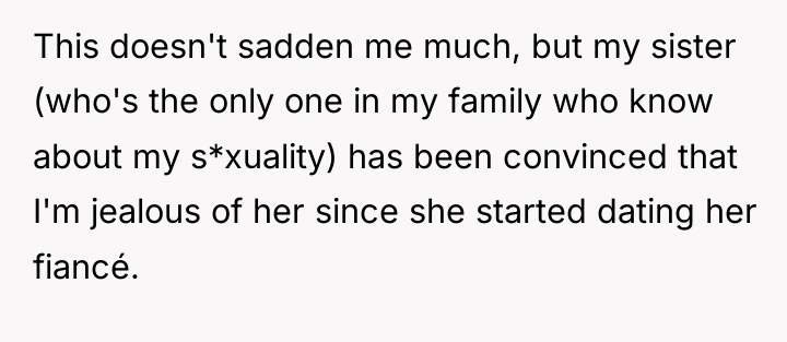 This doesn't sadden me much, but my sister (who's the...