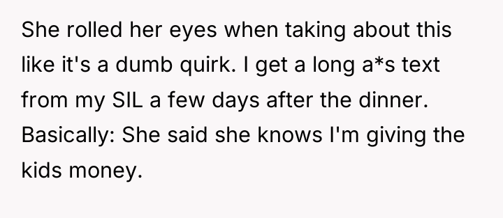She rolled her eyes when taking about this like it's...