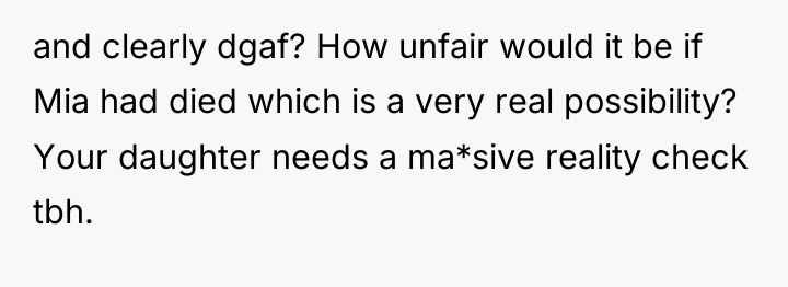and clearly dgaf? How unfair would it be if Mia...