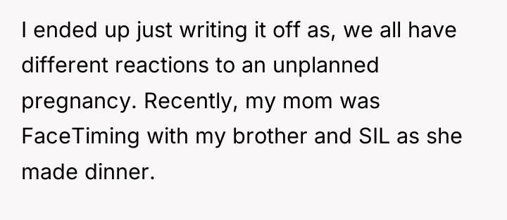 I ended up just writing it off as, we all...