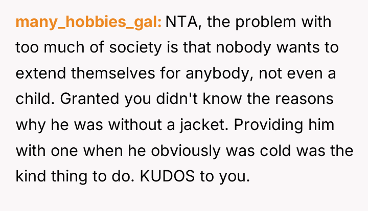 many_hobbies_gal NTA, the problem with too much of society is...