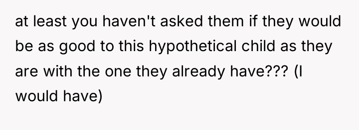 at least you haven't asked them if they would be...