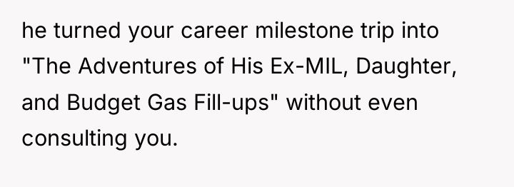 he turned your career milestone trip into "The Adventures of...