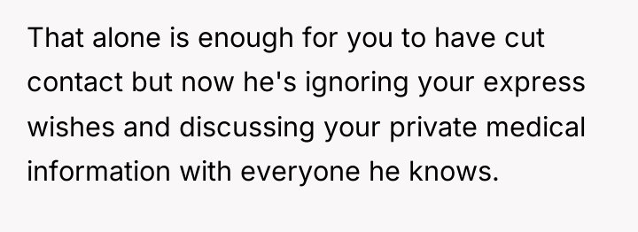 That alone is enough for you to have cut contact...