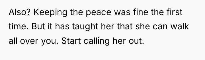 Also? Keeping the peace was fine the first time. But...