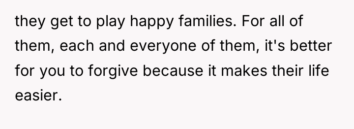 they get to play happy families. For all of them,...