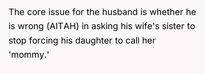 The core issue for the husband is whether he is...