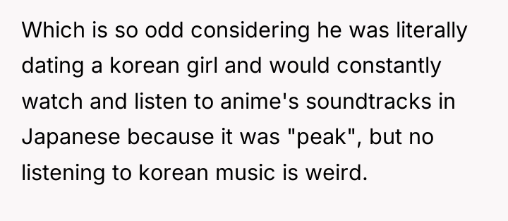 Which is so odd considering he was literally dating a...