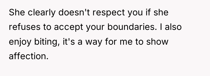She clearly doesn't respect you if she refuses to accept...