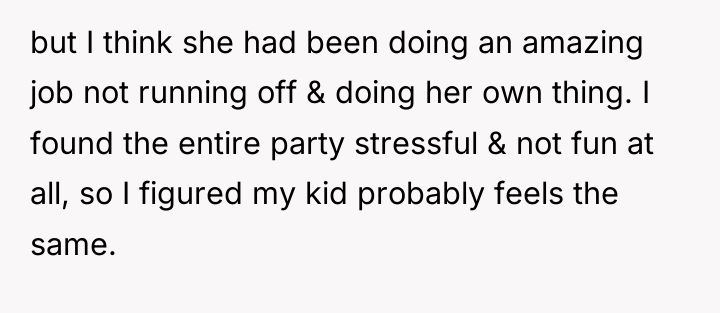 but I think she had been doing an amazing job...