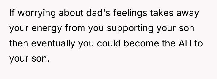 If worrying about dad's feelings takes away your energy from...