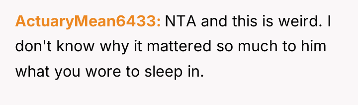 ActuaryMean6433 NTA and this is weird. I don't know why...
