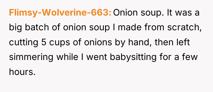 Flimsy-Wolverine-663 Onion soup. It was a big batch of onion...