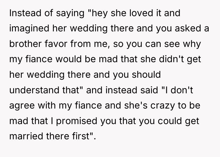 Instead of saying "hey she loved it and imagined her...