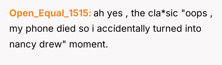 Open_Equal_1515 ah yes , the cla*sic "oops , my phone...